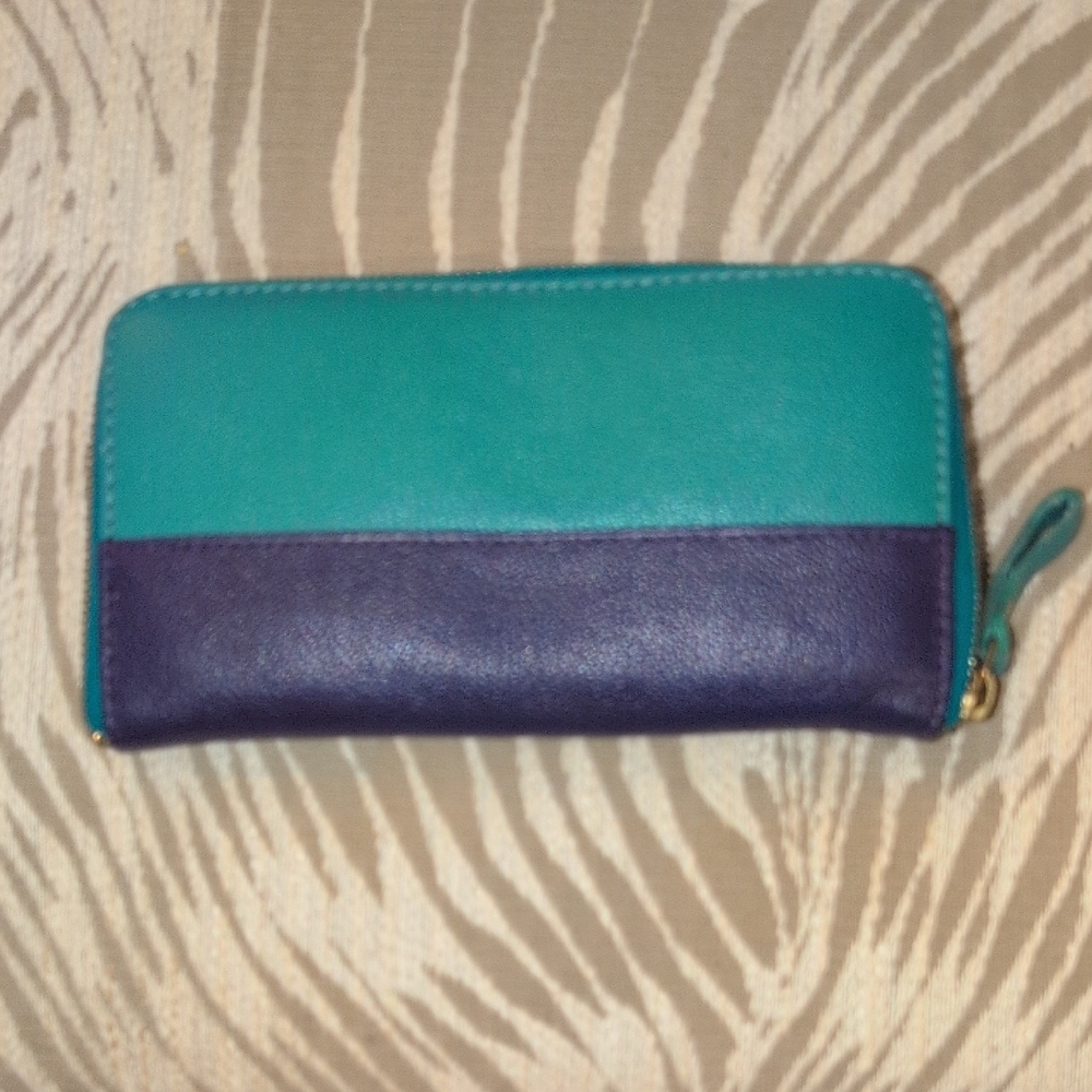 Teal and Purple Women's Wallet